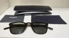 SAINT LAURENT SL28 SLIM 003べっ甲 ブラックサングラス
