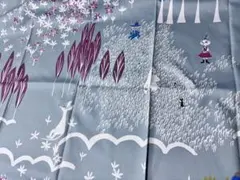 ムーミン 北欧柄 生地 はぎれ 約100×155cm MASSRU SUZUKI