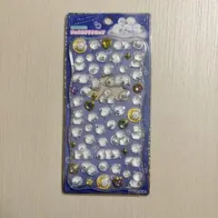 ストーンつきジュエルプチドロップシール　シマエナガ