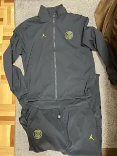 Jordan PSGナイロンジャケット・パンツセットアップ黒 上下M