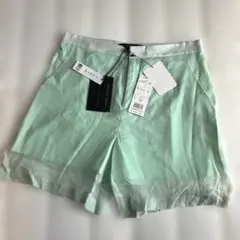 theyskens' theory ショートパンツ ミントグリーン シルク