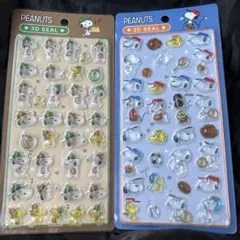 PEANUTS 3Dシール 2シートセット