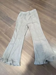 SHEIN購入プリーツ フレアパンツ フリル裾
