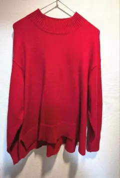赤レディースセーター