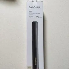 SALONIA ストレートアイロン 24mm ブラック×ゴールド