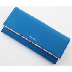 ☆ラスト1点限定☆新品箱なし ポールスミス 人気花柄 長財布 ブルー☆