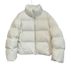 UNIQLO 2025 シームレスダウンショートジャケット ホワイト L