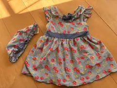 ブランシェス　ワンピース水着、帽子セット　100