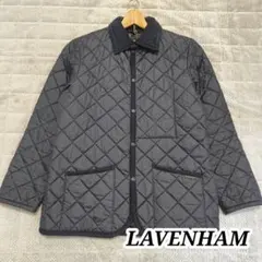 LAVENHAM キルティングジャケット デンハム ダイヤモンド ネイビー S