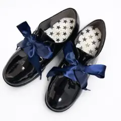 厚底　光沢カジュアル　靴ローファー 脚長効果 美脚ボリュームブラック韓国