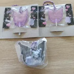 Kuromi アクリルキーホルダー 3個セット