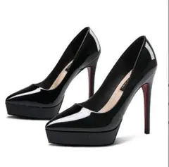 Q#000664 ハイヒール・ブラック・12cm・33