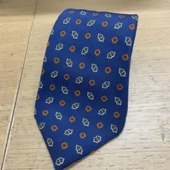 HERMES エルメス 花柄 小紋柄 ネクタイ ひまわり 四葉のクローバー HERMES エルメス 花柄 小紋柄 ネクタイ ひまわり 四葉のクローバー