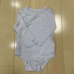 美品★baby gap 薄紫 雲柄ロンパース 6-12ヶ月