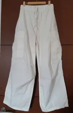 GU/ジーユー 321-349056 スーパーワイドカーゴパンツ【S】メンズ
