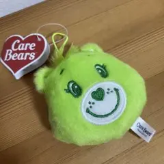 匿名即発送　ケアベア フェイスマスコット　グリーン