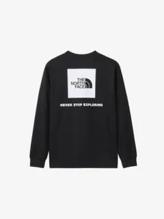 新品 ザノースフェイス ロングスリーブバックスクエアロゴティー M 長袖
