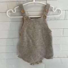 GROWN ユニセックス　ニットロンパース　6-12m