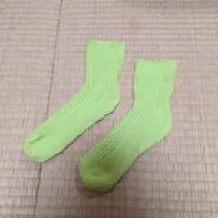 French Bull リネン 靴下 レモン ライトグリーン