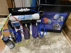 AQUA GEEK クロノスレイン浄水器（中古）、加圧ポンプ（中古）及びフィルター（新品） AQUA GEEK クロノスレイン浄水器（中古）、加圧ポンプ（中古）及び