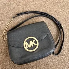 Michael Kors ブラックレザーショルダーバッグ