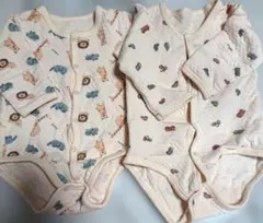 動物柄 車柄　長袖シャツ肌着 2枚セット サイズ70