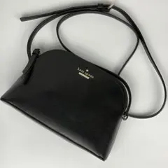 極美品✨ケイトスペード レザー ショルダー カメラバッグ ブラック ロゴ 自立
