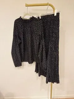 ビームスセットアップ　水玉　ブラウス　スカート