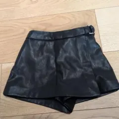 ZARA ブラックレザー風スカート 1 1/2 years　86センチ