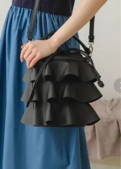 ★美品★ロデスコ フリル2wayショルダーバッグ★