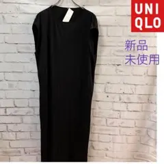 UNIQLO ワンピースプリーツ　ブラック 3