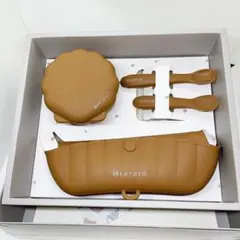 ケラッタ ベビー食器 ４点セット リーフブラウン お祝い プレゼントに 未使用品
