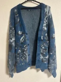 HARE 花柄カーディガン 青系のサムネイル