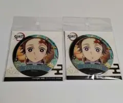 鬼滅の刃 　螺鈿風シリーズ 　缶バッジ　竈門炭治郎　2点セット