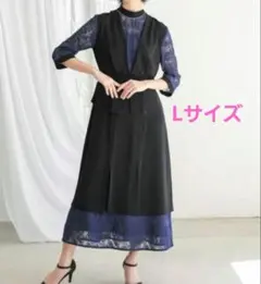 Callarus カラルス デザインワンピースドレス　L