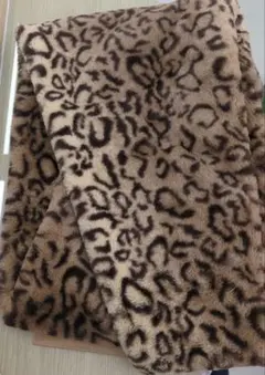 ヒョウ柄 フリーススヌード 約150cm x 30cm