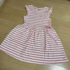PETIT BATEAU ストライプ ノースリーブワンピース 12ans