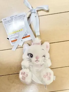 マリーちゃん ぬいぐるみチャーム おしゃれキャット ストラップ ディズニー