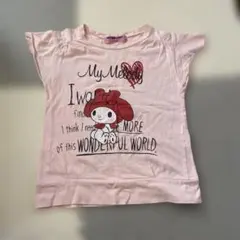 My Melody Tシャツ 140cm 淡いピンク