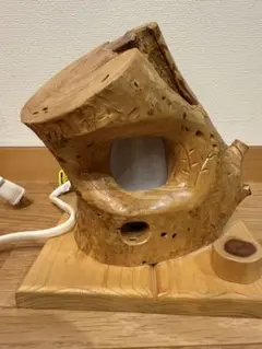 木製の白色照明 自然木デザイン