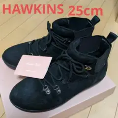 最終価格★HAWKINS ホーキンス ハイカットスニーカー 黒スエード25cm