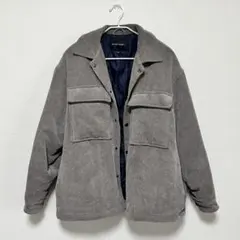 ニコアンド M アウター　コーデュロイジャケット　 ブルゾン　グレー　カジュアル