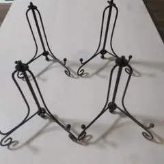 プレートスタンドアイアン 高さ約10cm