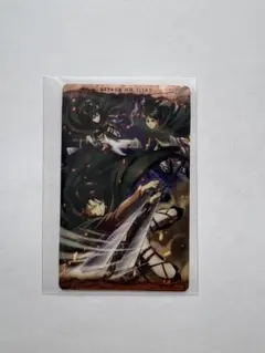 進撃の巨人 メタリックカードコレクション BOX特典 リヴァイ エレン ミカサ