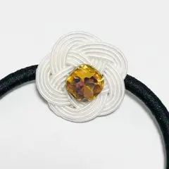 梅結び　ヘアゴム　水引　ハンドメイド