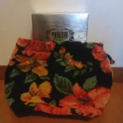 【中古・美品】FEILER フラワー柄 巾着ポーチ