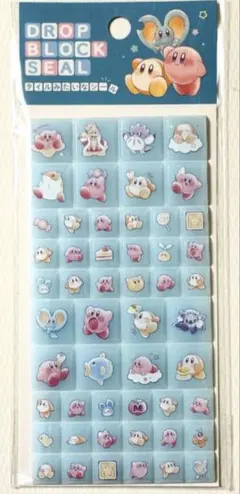 新品【正規品】カービィ ドロップブロック シール　タイルみたいなシール