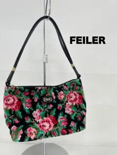 フェイラー ディディエッタローザ ショルダーバッグ 花柄ロゴ総柄