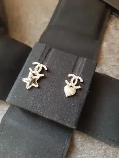 正規品新品未使用CHANELCCロゴピアス スターとハート