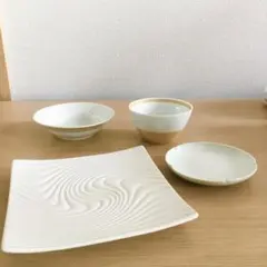 白山陶器　茶碗　＆　Sakuzan 小皿　＆　他　角皿　鉢　セットのサムネイル